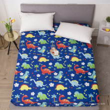 Impresión de spandex colchón impermeable cubiertas de protección de cama colchón de colchón ajustado cubierta de colchón elástico